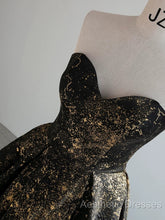 Vintage Ball Gown Sweetheart Sleeveless Long Evening Prom Gown Fairy Black Evening Prom Dresses